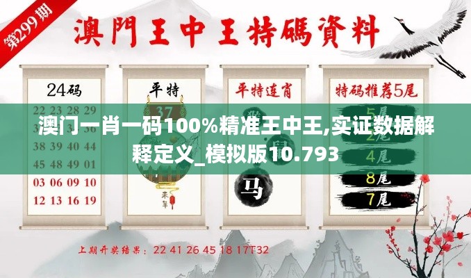 澳门一肖一码100%精准王中王,实证数据解释定义_模拟版10.793