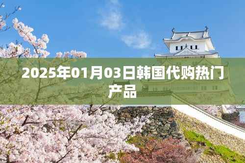 韩国代购热门产品一览(2025年1月3日更新)