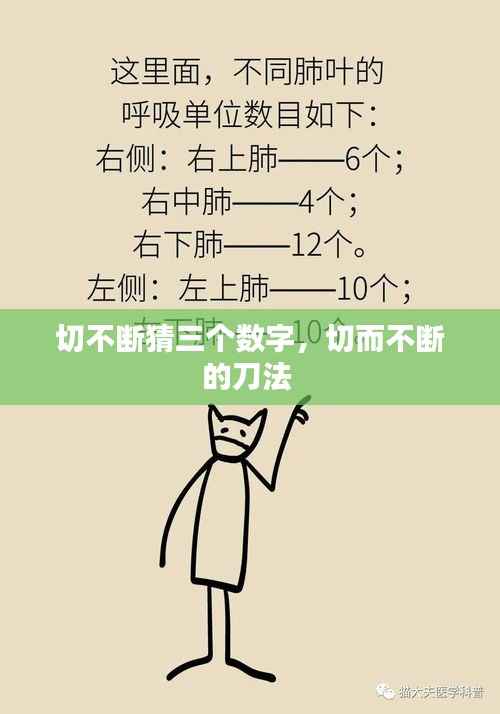 切不断猜三个数字，切而不断的刀法 