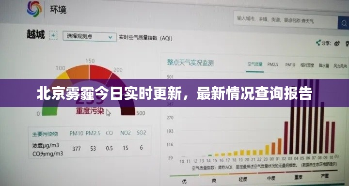 北京雾霾今日实时更新，最新情况查询报告